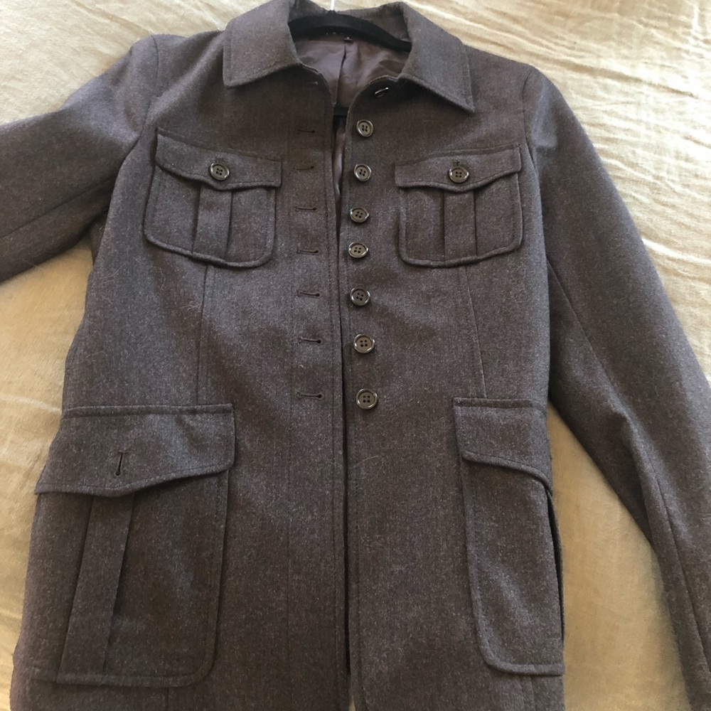 Theory wool grey jacket